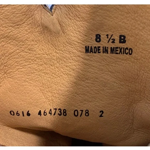 Cavender's Embroidered Square Toe Western Boots Sz 8.5B - Picture 10 of 12